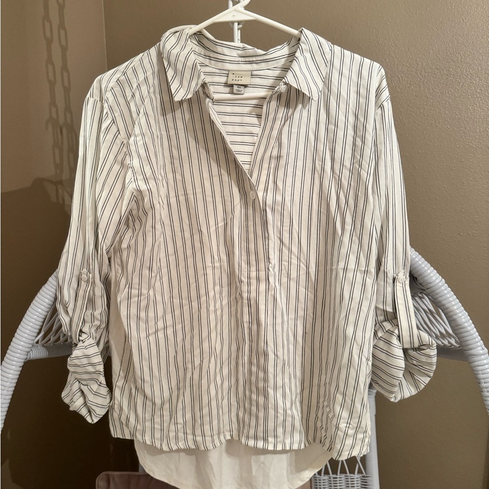 A New Day- Striped Women's Top/ Blouse